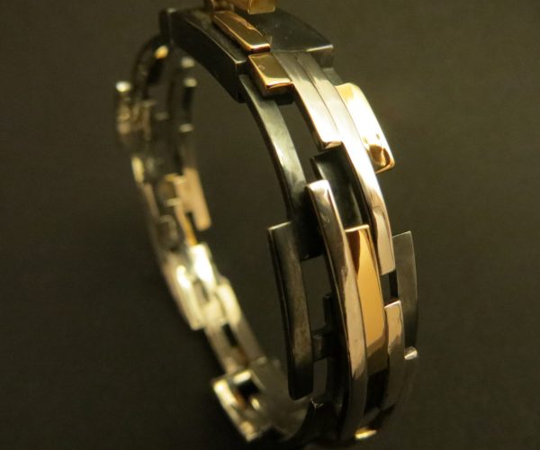 bracelet Les rues de Paris en or 18k et argent 925